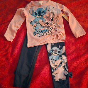 Disney Stitch And Angel 2-Piece Set Size 4 NWT